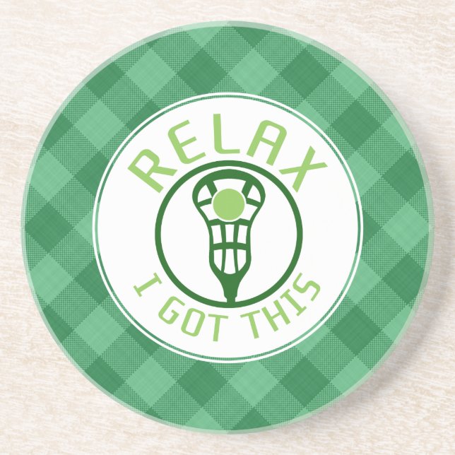 Lacrosse ReLAX I Got This Stone Coaster (Front)