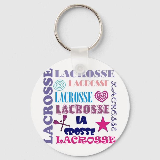 Lacrosse Repeating Key Ring (Front)