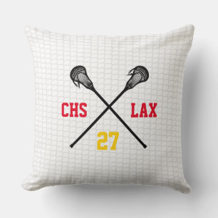 Lacrosse SCHOOL INITIALS Colours PLAYER NUMBER Net Cushion