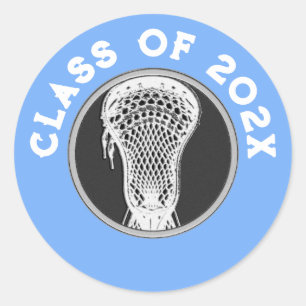 Lacrosse Senior Night Classic Round Sticker