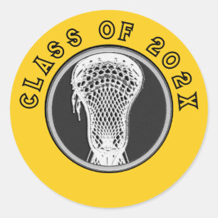 Lacrosse Seniors Classic Round Sticker