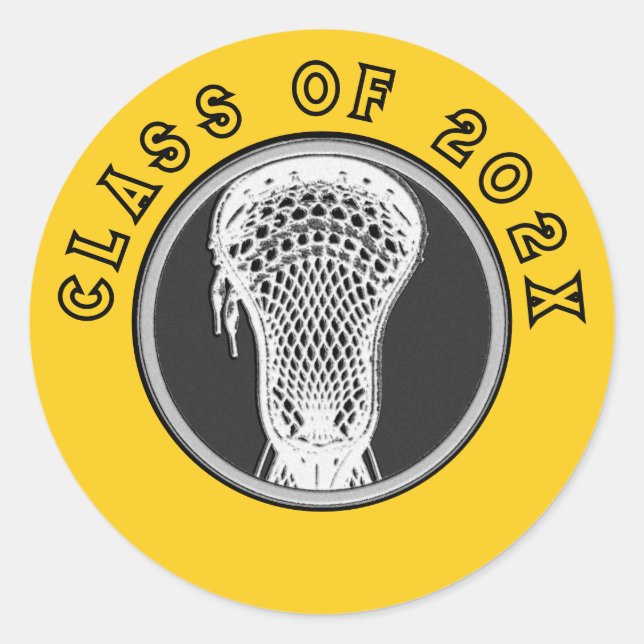 Lacrosse Seniors Classic Round Sticker (Front)