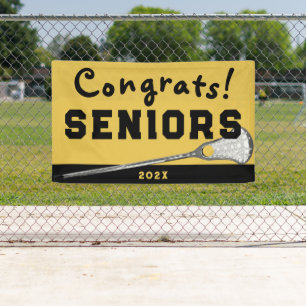 Lacrosse Seniors Gold Banner