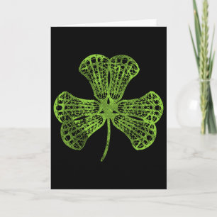 Lacrosse Shamrock Clover St Patricks Day Player Co Card
