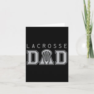 Lacrosse Shirt For Dad Lax Stick Head Father's Day Card