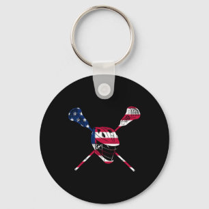 Lacrosse Shirts Mens Lax Stick Lacrosse Player 1 Key Ring