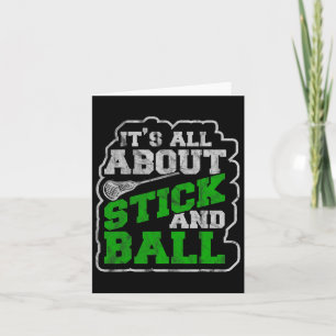 Lacrosse Shirts Mens Lax Stick Lacrosse Player  Card