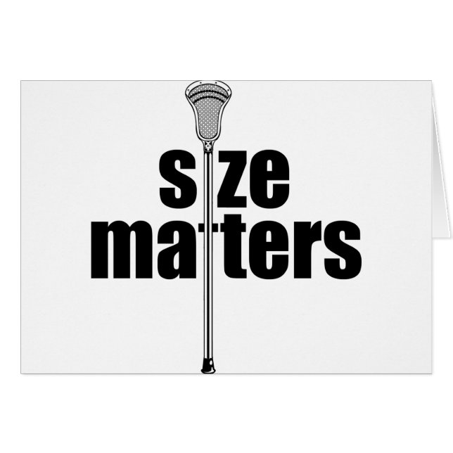 Lacrosse Size Matters (Front Horizontal)