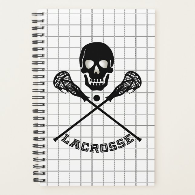 Lacrosse Skull and Sticks Mesh Planner (Front)