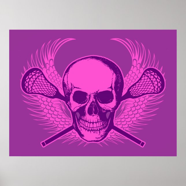 Lacrosse Skull poster (Front)