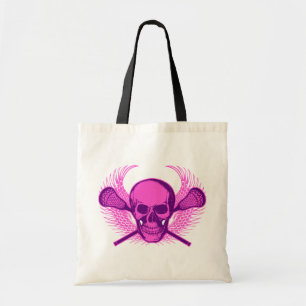Lacrosse Skull - Purple Tote Bag