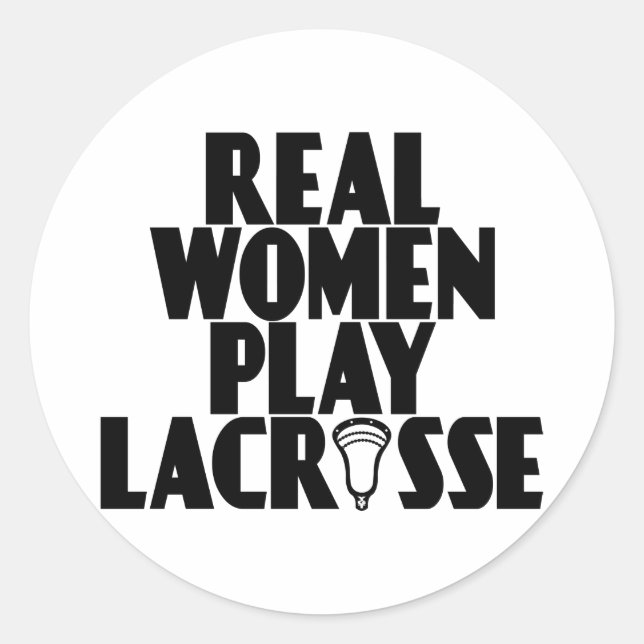 Lacrosse Smack RealWoMen blk Sticker (Front)