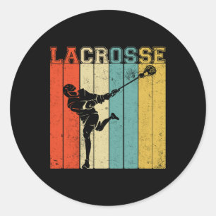 Lacrosse Sport Stick Funny Lax Player Love Perfect Classic Round Sticker