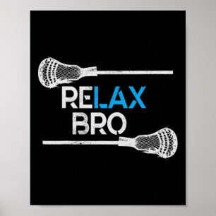 Lacrosse Sport Stick Funny Lax Player Love Perfect Poster