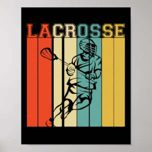 Lacrosse Sport Stick Funny Lax Player Love Perfect Poster