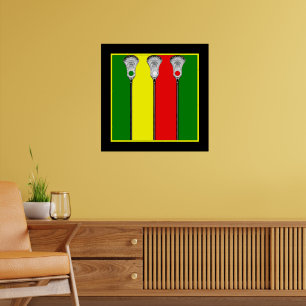 Lacrosse Sports Art Poster