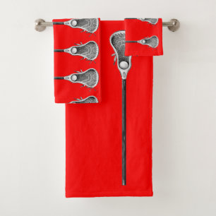 Lacrosse Sports Bath Towel Set