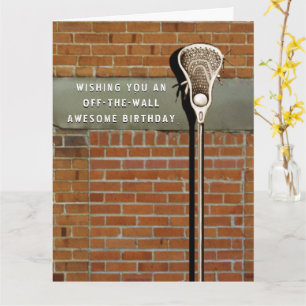 Lacrosse Sports Birthday Card