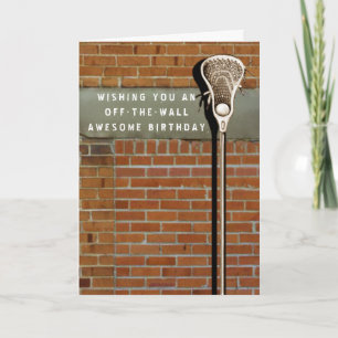Lacrosse Sports Birthday Card