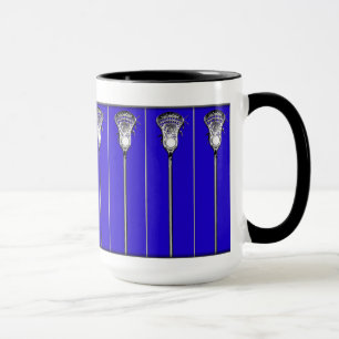 Lacrosse Sports Blue Mug