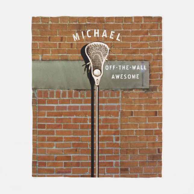 Lacrosse Sports  Fleece Blanket (Front)