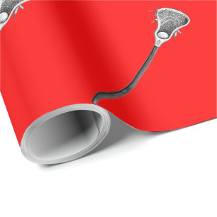 Lacrosse Sports Gift Wrapping Paper