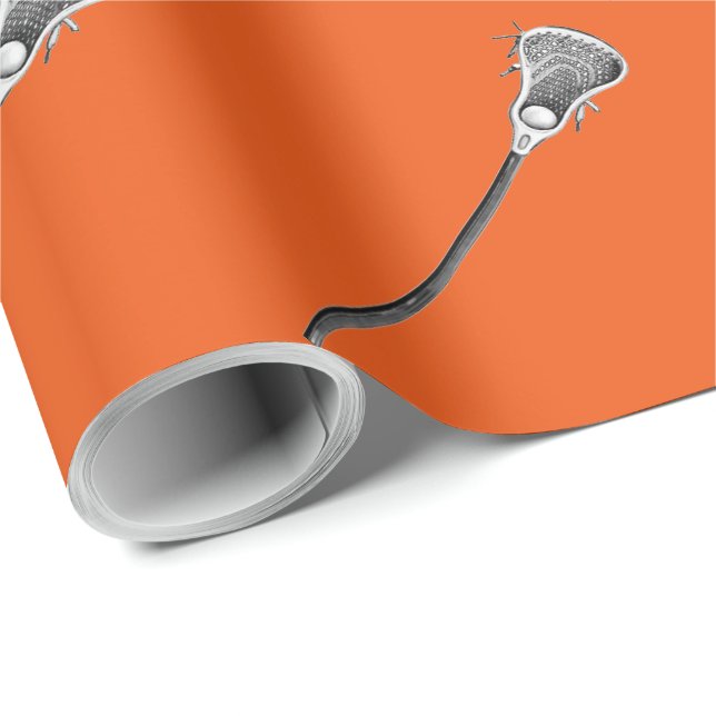 Lacrosse Sports Gift Wrapping Paper (Roll Corner)