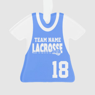 Lacrosse Sports Jersey with Photo Ornament