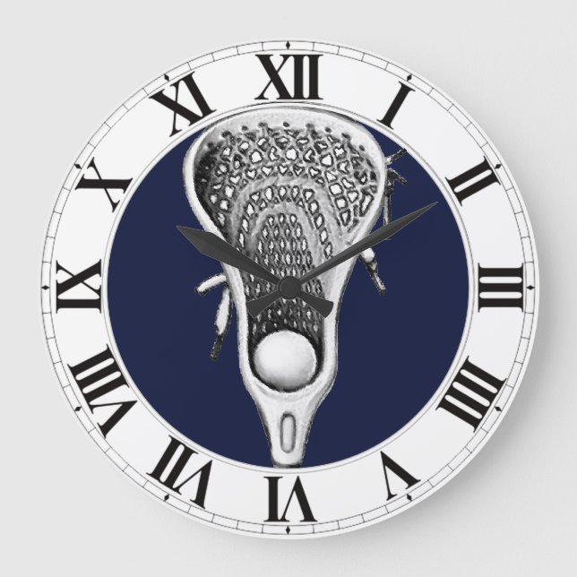 Lacrosse Sports Large Clock (Front)