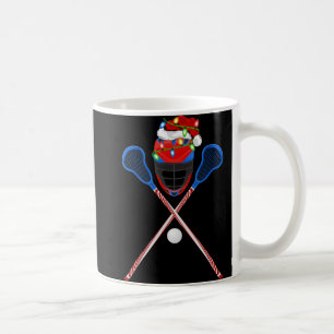 Lacrosse Sports Lover Xmas Santa Hat Lacrosse Chri Coffee Mug
