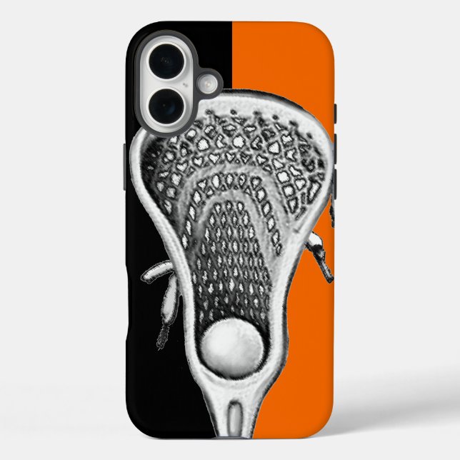 Lacrosse Sports Orange Case-Mate iPhone Case (Back)