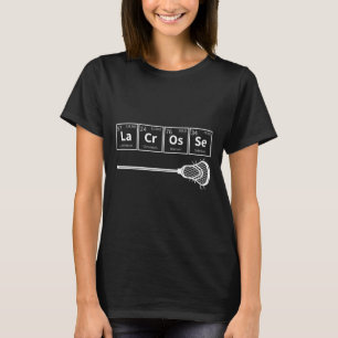 Lacrosse Sports Periodic Table Of Elements Lax Pla T-Shirt