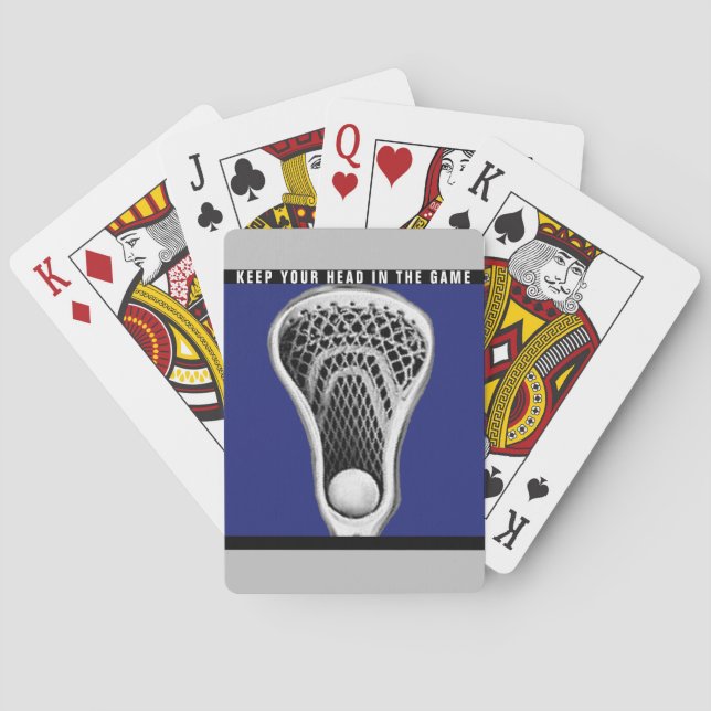 Lacrosse Sports Playing Cards (Back)
