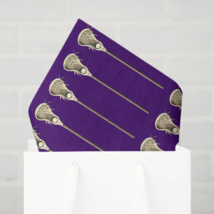 Lacrosse Sports Purple Tissue Paper