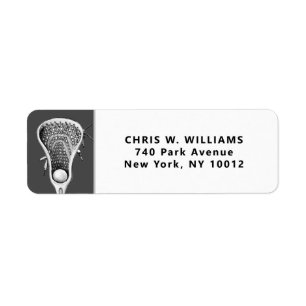 Lacrosse Sports  Return Address Label