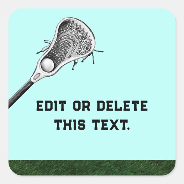 Lacrosse Square Sticker (Front)