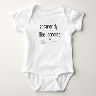Lacrosse Stick   Cute Lacrosse Baby Bodysuit