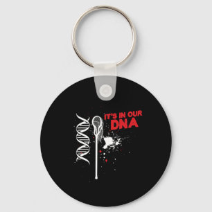 Lacrosse Stick In Our Dna Lax Player Coach Team At Key Ring
