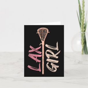 Lacrosse Stick Lax Girl Player Mum Goalie Wife Wom Card
