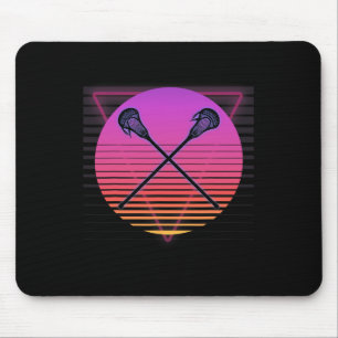 Lacrosse Stick Retro Vaporwave Vintage 70s 80s 90s Mouse Pad