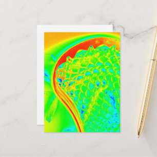 Lacrosse Stick Sports Colourful Teens Photo Art Postcard