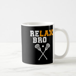 Lacrosse Sticks Lax Lacrosse Goal Relaxbro Coffee Mug