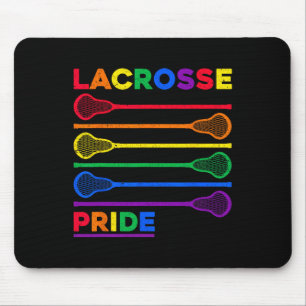 Lacrosse Sticks Lgbtq Rainbow Colour Gay Pride Mon Mouse Pad