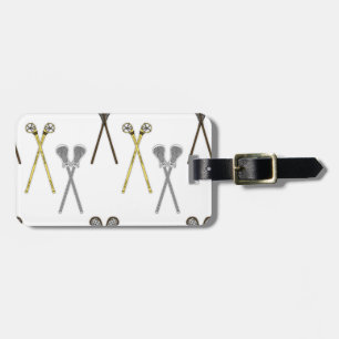 Lacrosse Sticks Luggage Tag