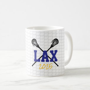 Lacrosse Sticks Net Team Colours School Sports YEA Coffee Mug