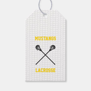 Lacrosse Sticks Net Team Name Colors Sports Gift Tags