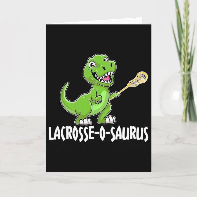 Lacrosse T-rex Dino Lacrosse Racket  Card (Front)