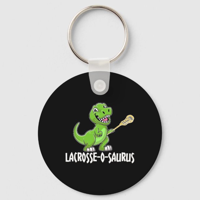 Lacrosse T-rex Dino Lacrosse Racket  Key Ring (Front)