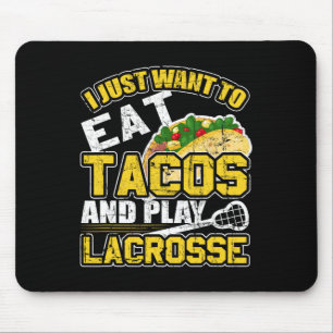 Lacrosse Taco Lax Player Goalie Sticks Team Athlet Mouse Pad