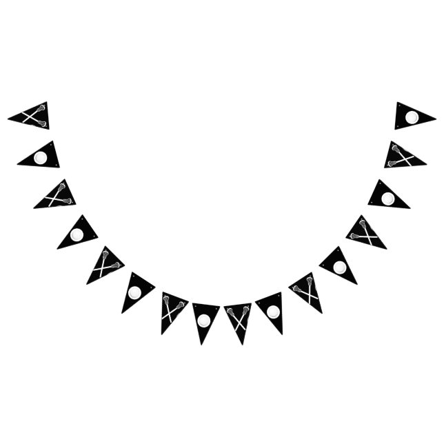 Lacrosse Team Black Bunting (All)